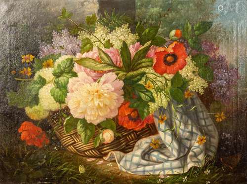 L. DE VOS (XVIII - XIX) 'a flower painting' oil on...