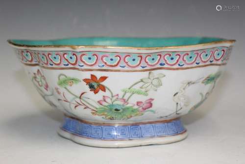 Chinese Famille Rose Porcelain Bowl.