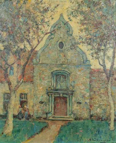 Charles VERBRUGGHE (1863-1920) 'Godshuis De Vos, Brugge...