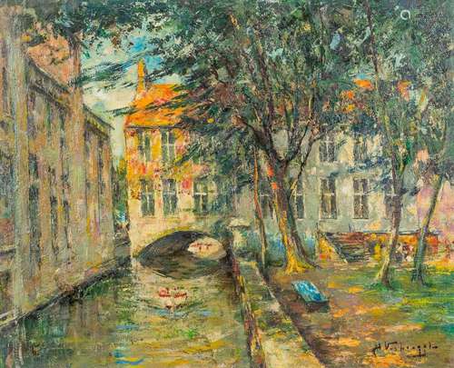 Charles VERBRUGGHE (1863-1920) 'Jardin de Gruuthuyze&#x...