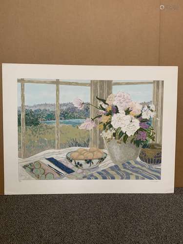 Ellen Gunn signed limited edition serigraph, "April Mor...