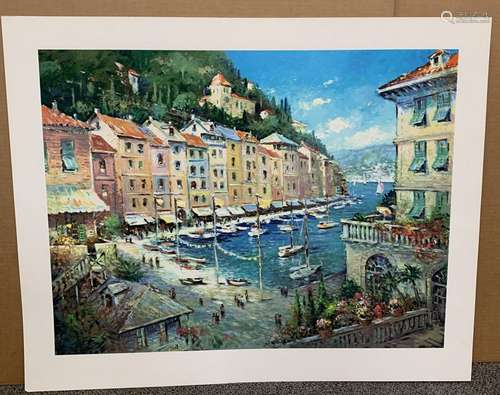 L. Gordon signed limited edition serigraph, "Portofino&...