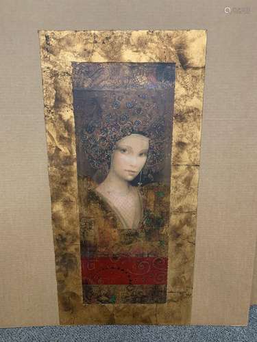 Csaba Markus signed limited edition serigraph, "Lucia&q...