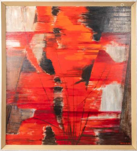 Jozef MEES (1898-1987) een abstract painting, 1956 (101 x 11...