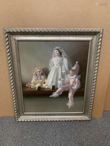 Berry Fritz original oil painting, "Bridal Party" ...