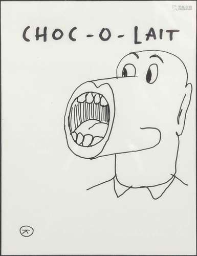 KAMAGURKA (1956) 'Choc-o-lait', pen on paper. (16 ...