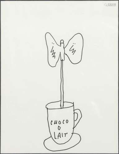 KAMAGURKA (1956) 'Choco o lait', pen on paper. (16...