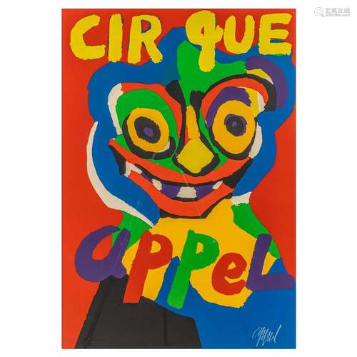 Karel APPEL (1921-2006), "Cirque", lithograph in c...