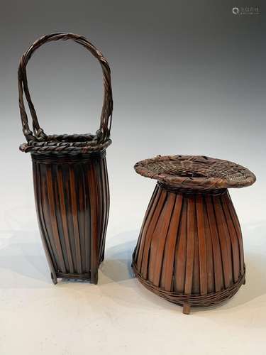 Lot of Two Japanese Baskets