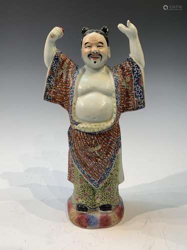 Chinese Famille Rose Porcelain Sculpture