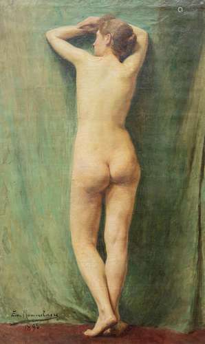 Emile ROMMELAERE (1873-1961) 'Naked' a painting oi...