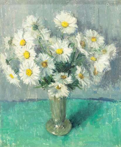 Vic DOOMS (1912-1994) 'Margrietjes' a flower paint...