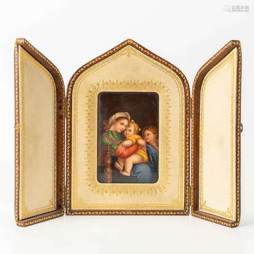 A miniature painting after 'Madonna della Seggiola by R...