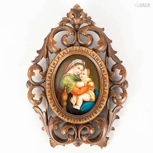 A miniature painting after 'Madonna della Seggiola by R...