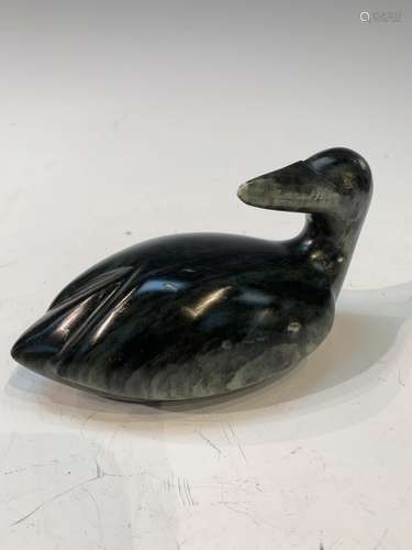 Authentic Hand Craft Jade Carving of a Bird from Alaska- sig...