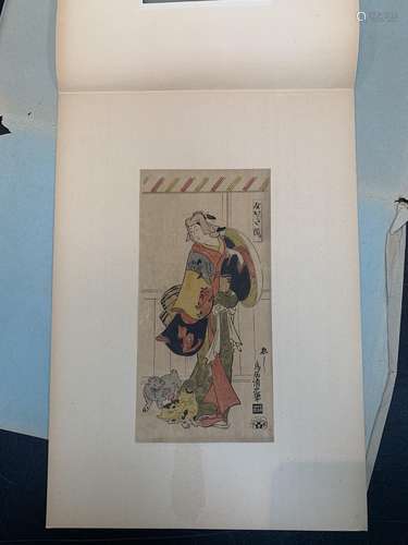 Japanese Woodblock print of a Lady