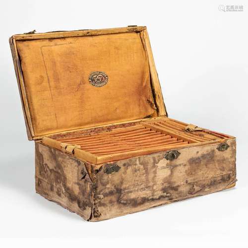 An antique cutlery case made by Christofle and marked Charle...