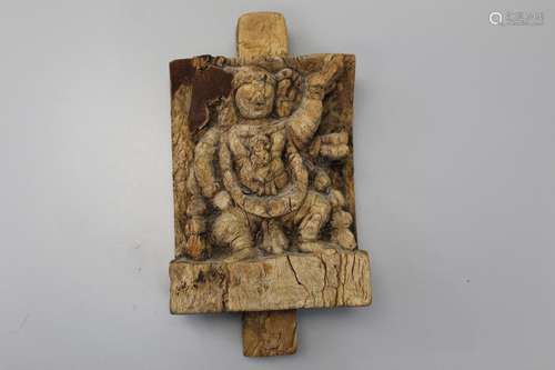 Antique Indian wood carving.