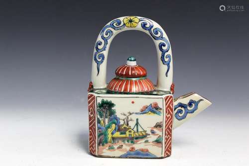 Japanese Porcelain Teapot. 19th C.