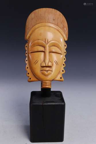 African Mask on Stand.