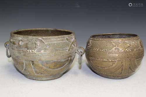 Two Indian Brass Bowls