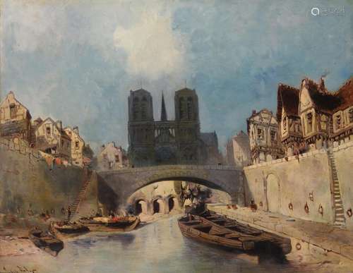 EUGÈNE DESHAYES (1862-1939) Notre-Dame de Paris