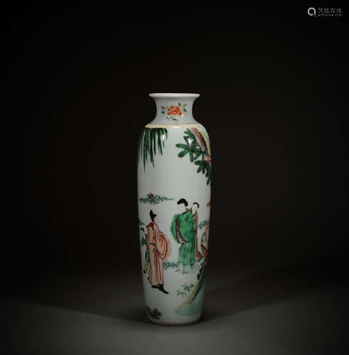 Colorful character story big vase