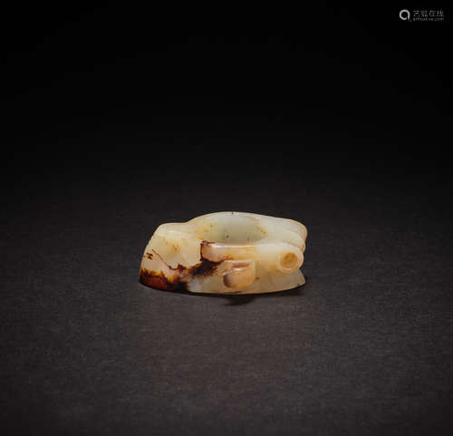 Ancient Chinese Hetian jade pull finger