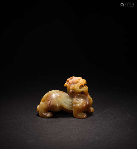 Ancient Chinese Hetian Jade beast