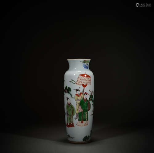 Colorful character story vase