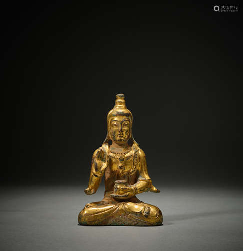 Ancient Chinese stone Buddha