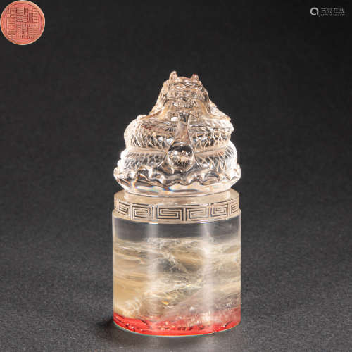 CHINESE CRYSTAL SEAL, QING DYNASTY