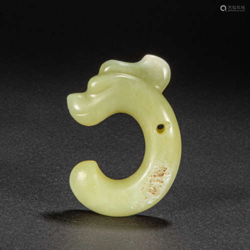 YELLOW JADE DRAGON, HONGSHAN CULTURE, CHINA