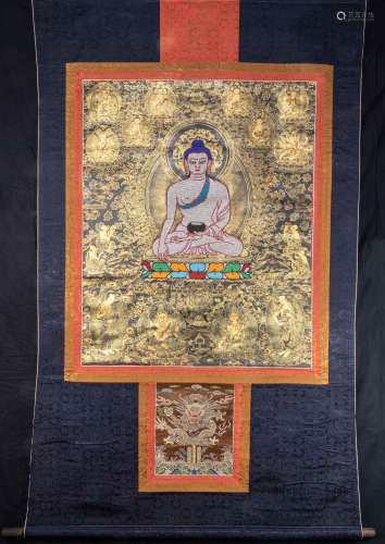 CHINESE PEARL THANGKA, QING DYNASTY