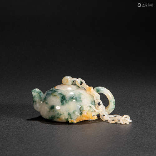 CHINESE JADE TEAPOT, QING DYNASTY