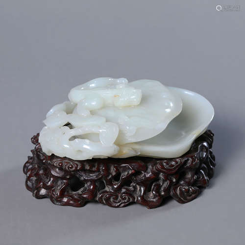 A Carved Chinese Jade Pomander