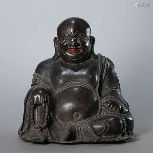 A Cast Bronze Maitreya