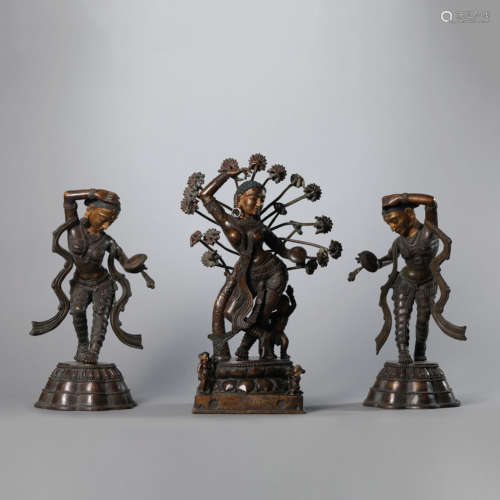 Three Copper Alloy Mother-Buddhas