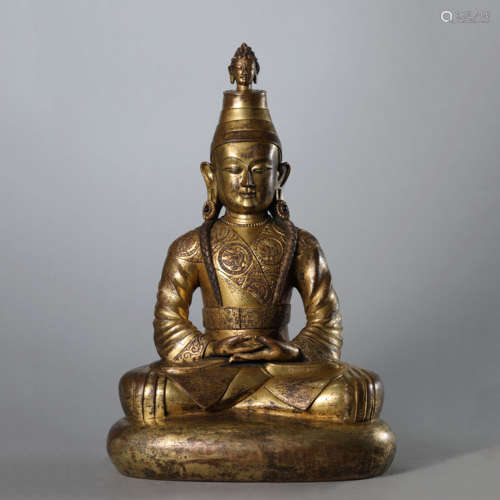 A Gilt Bronze Figure of Tibetan