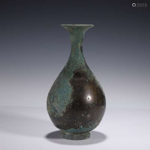 古代銅玉壺春瓶