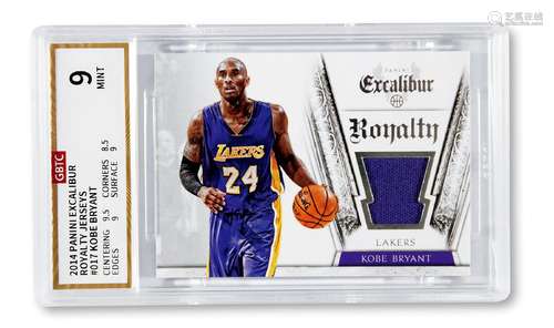 2014年PANINI公司出品科比·布莱恩特（Kobe Bryant）球衣卡一张