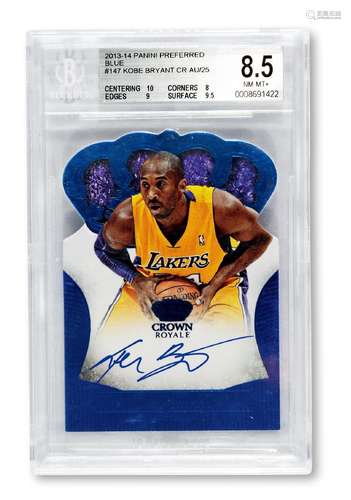 2013年PANINI公司出品科比·布莱恩特（Kobe Bryant）签名卡一张