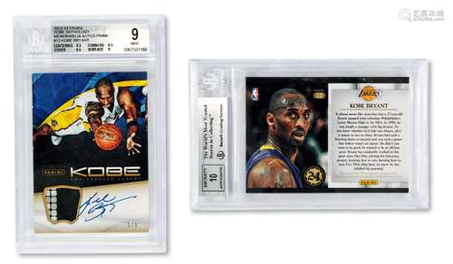 2012年PANINI公司出品科比·布莱恩特（Kobe Bryant）球衣签名卡一张