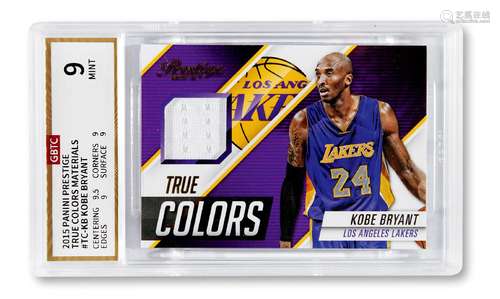 2015年PANINI公司出品科比·布莱恩特（Kobe Bryant）球衣卡一张