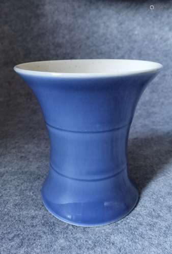 A JI BLUE DAZZLE PATTERN BRUSH HOLDER