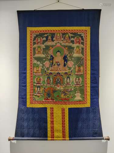 A QING DYNASTY Sakyamuni Buddha Tangka