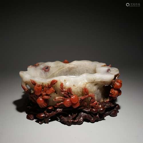 A AGATE FLOWER BRUSH WASHER