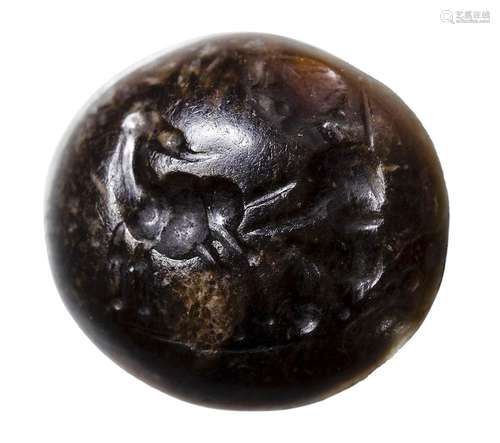 Une intaille en agate italique. Scène pastorale.2e siècle av...