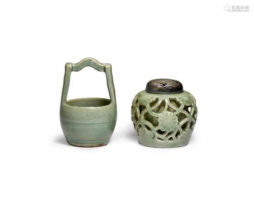 Two Longquan Celadon vessels