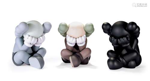 KAWS（B.1974） 2020年作 SEPARATED（复刻版）（黑、灰、棕） （共三件） 材...